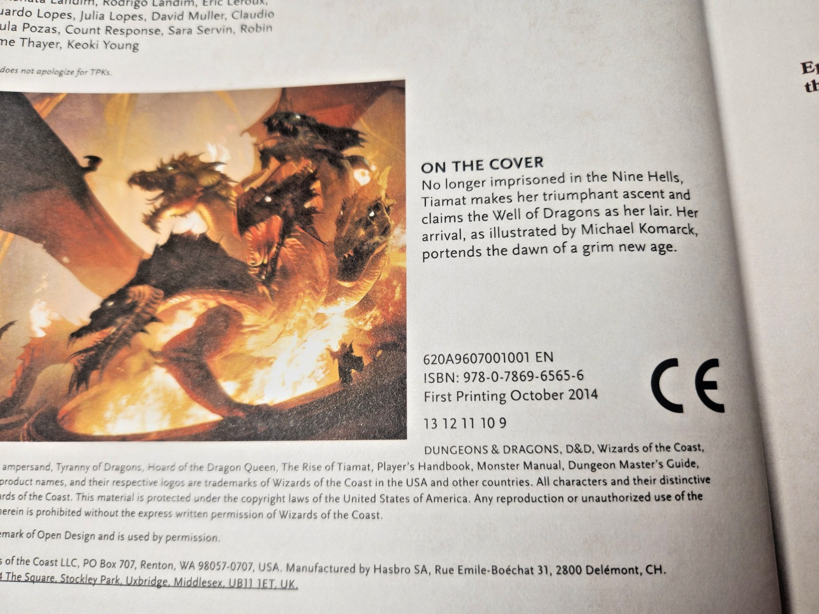 Rise of Tiamat by Wizards RPG Team (2014, Hardcover) D&D Dungeon & Dragons