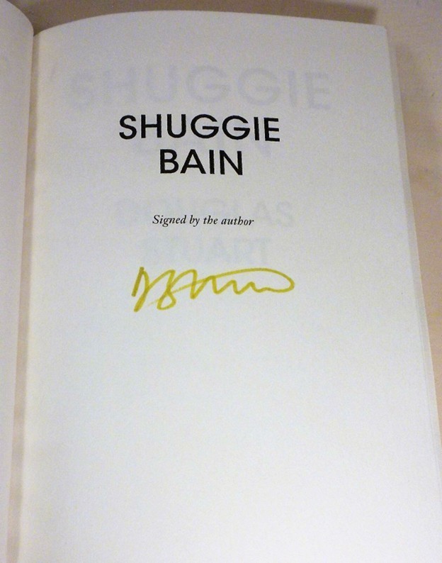 SIGNED, Shuggie Bain, Douglas Stuart, Exclusive Waterstones Edition