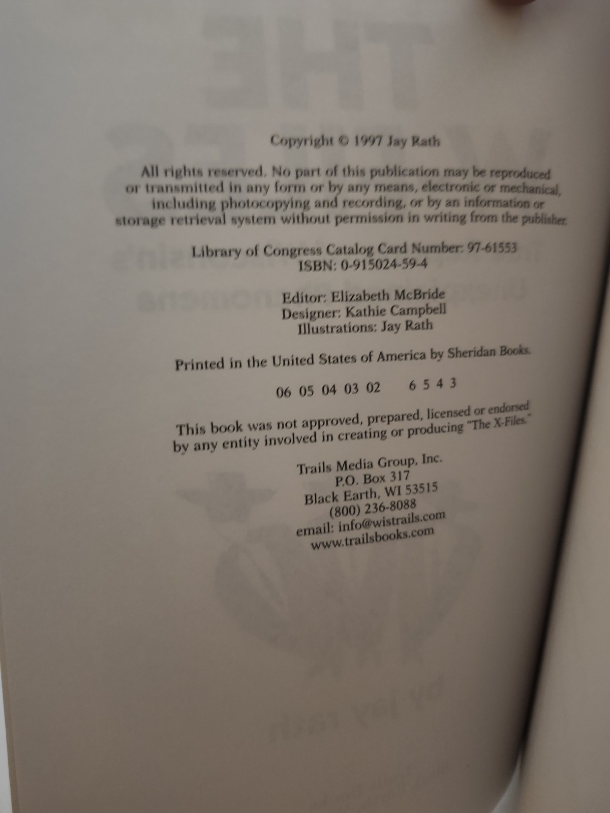 The W-Files True Reports of Wisconsin’s Unexplained Phenomena Book Jay Rath PB