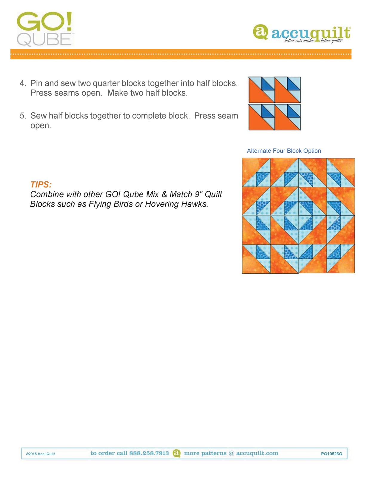 ACCUQUILT Go Qube 9″ Blocks – STEEL WIRE BOUND – PROTECTIVE COVERS