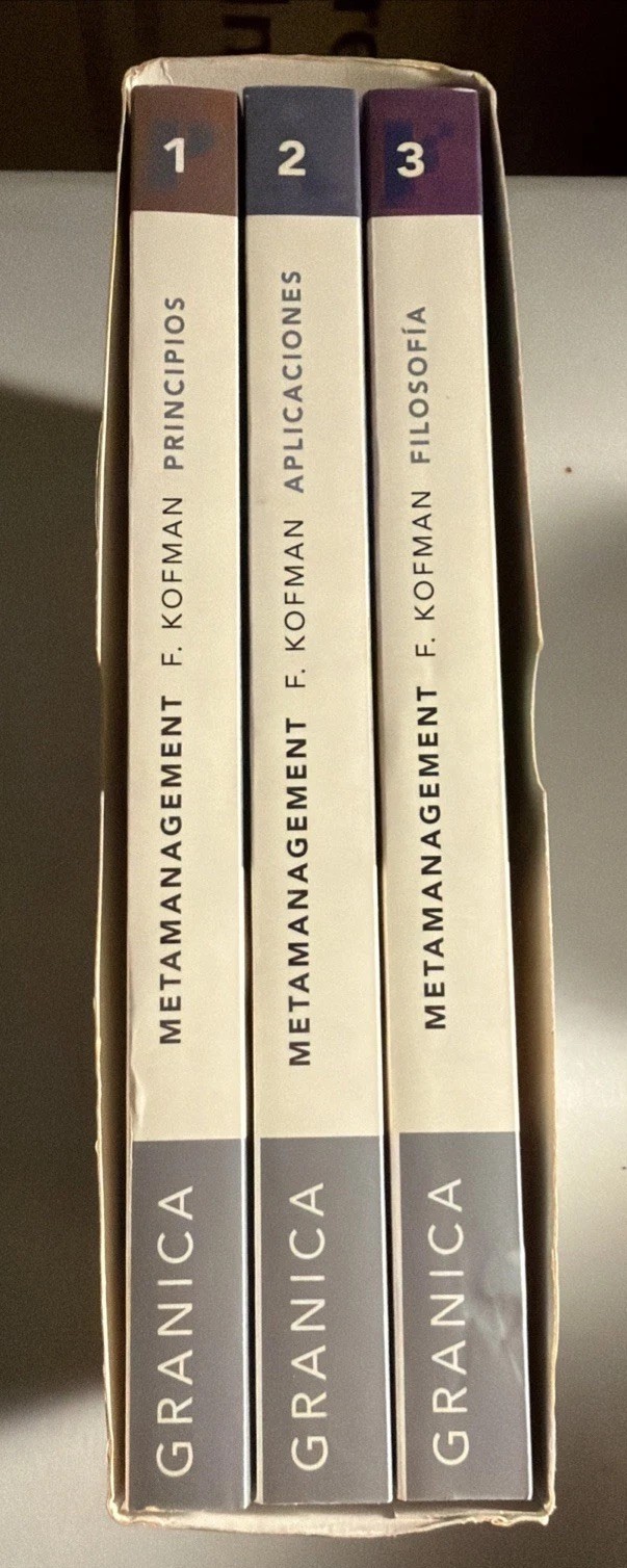 Like New, Metamanagement By F Kofman In Spanish, 2001 Highly Regarded Granica