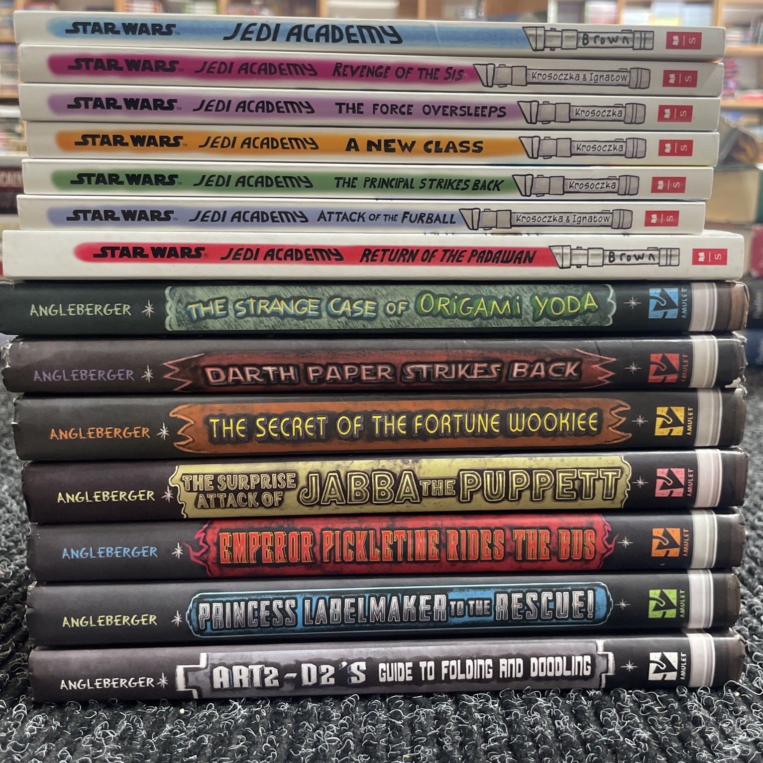 Star Wars Jedi Academy + Origami Yoda Series Book Lot – 14 Books – Mixed PB/HC