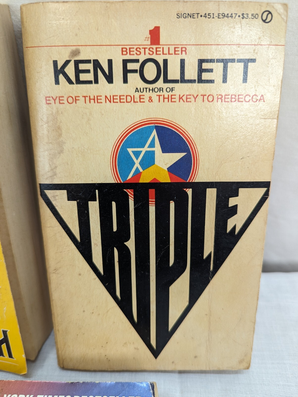 Ken Follet Novels Lot of 3 Triple The Pillars of The Earth & The Hammer of Eden