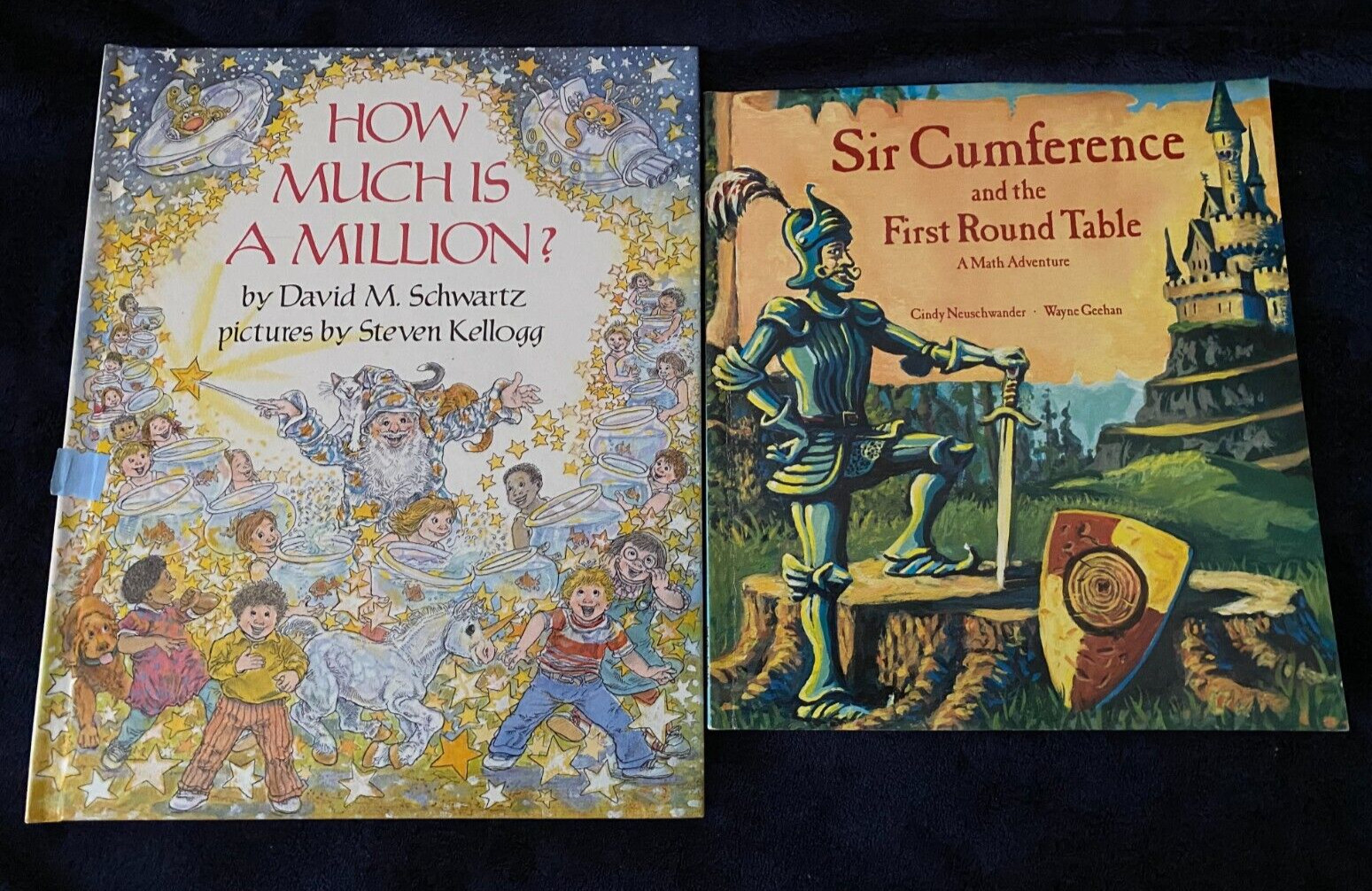 NEW HC How Much Is a Million? David M. Schwartz + Bonus Sir Cumference (PB Used)