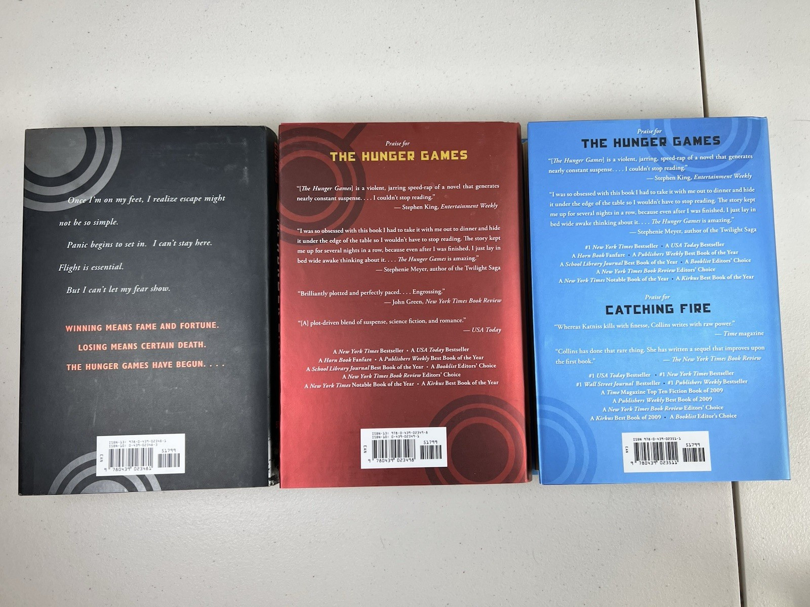The Hunger Games Trilogy Box Set (3) 1st Edition Hardcover Suzanne Collins 2008