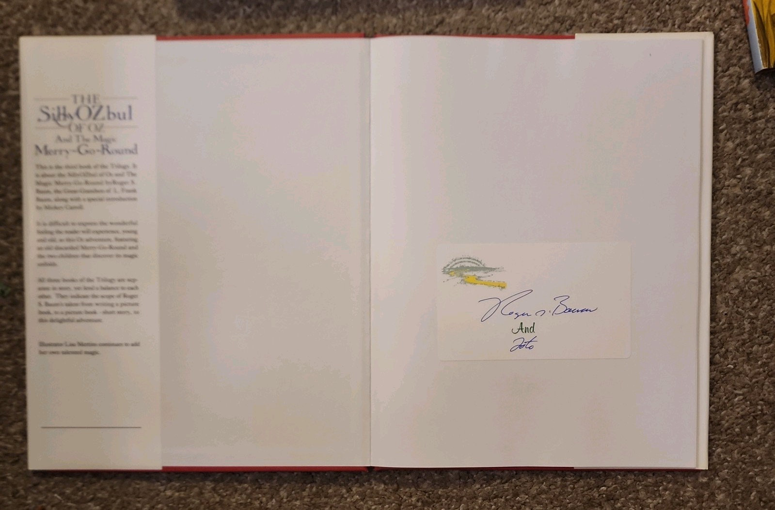 THE SILLY OZBUL OF OZ: A TRILOGY By Roger S. Baum – 3 SIGNED VOLUMES