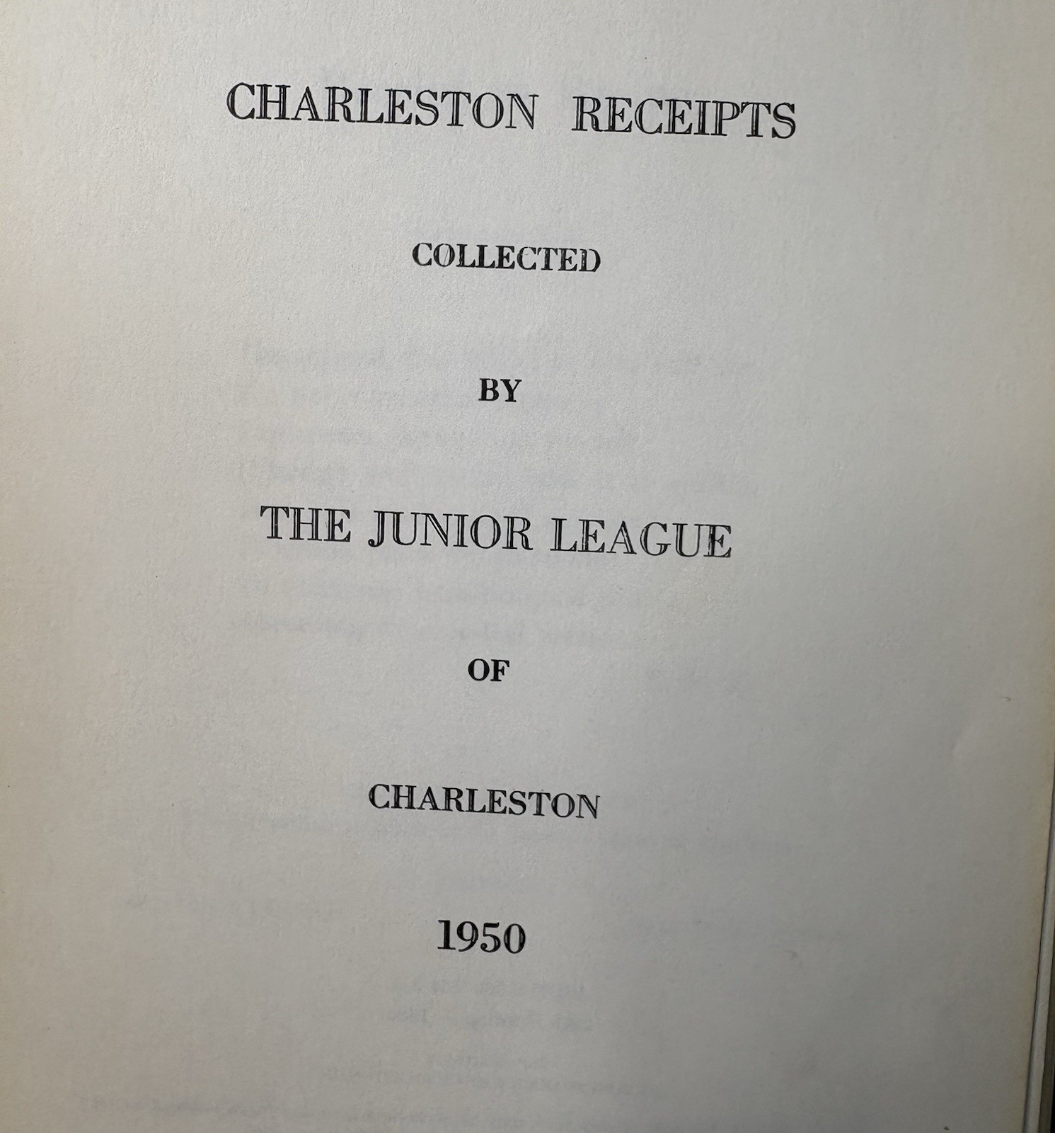 1950 Charleston Receipts Cookbook Vtg 1986 Reprint Junior League Spiral Southern