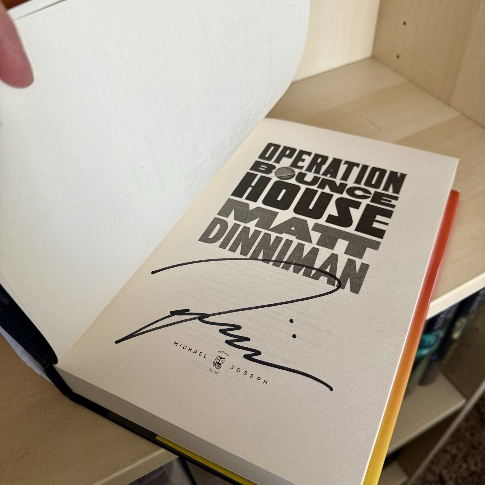 Matt Dinniman Operation Bounce House Signed Hardcover Goldsboro