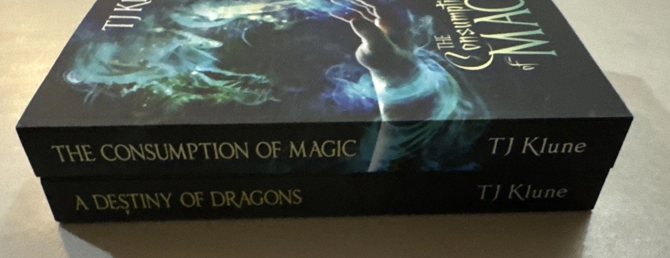 TJ Klune Two Trade Paperbacks, Destiny of Dragons and Consumption of Magic