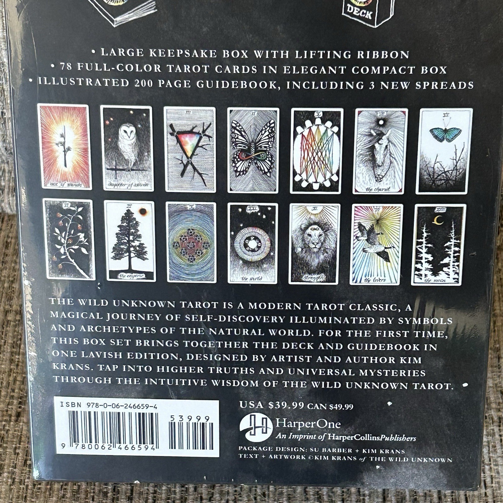The Wild Unknown Tarot Deck & Guidebook Box Set By Kim Krans New Sealed Gift