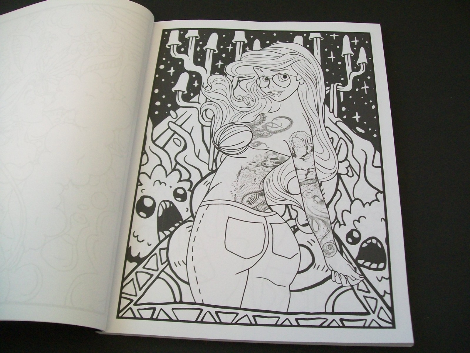 90’s Cartoon Stoner ADULT Coloring Book Paperback Made in USA 2023