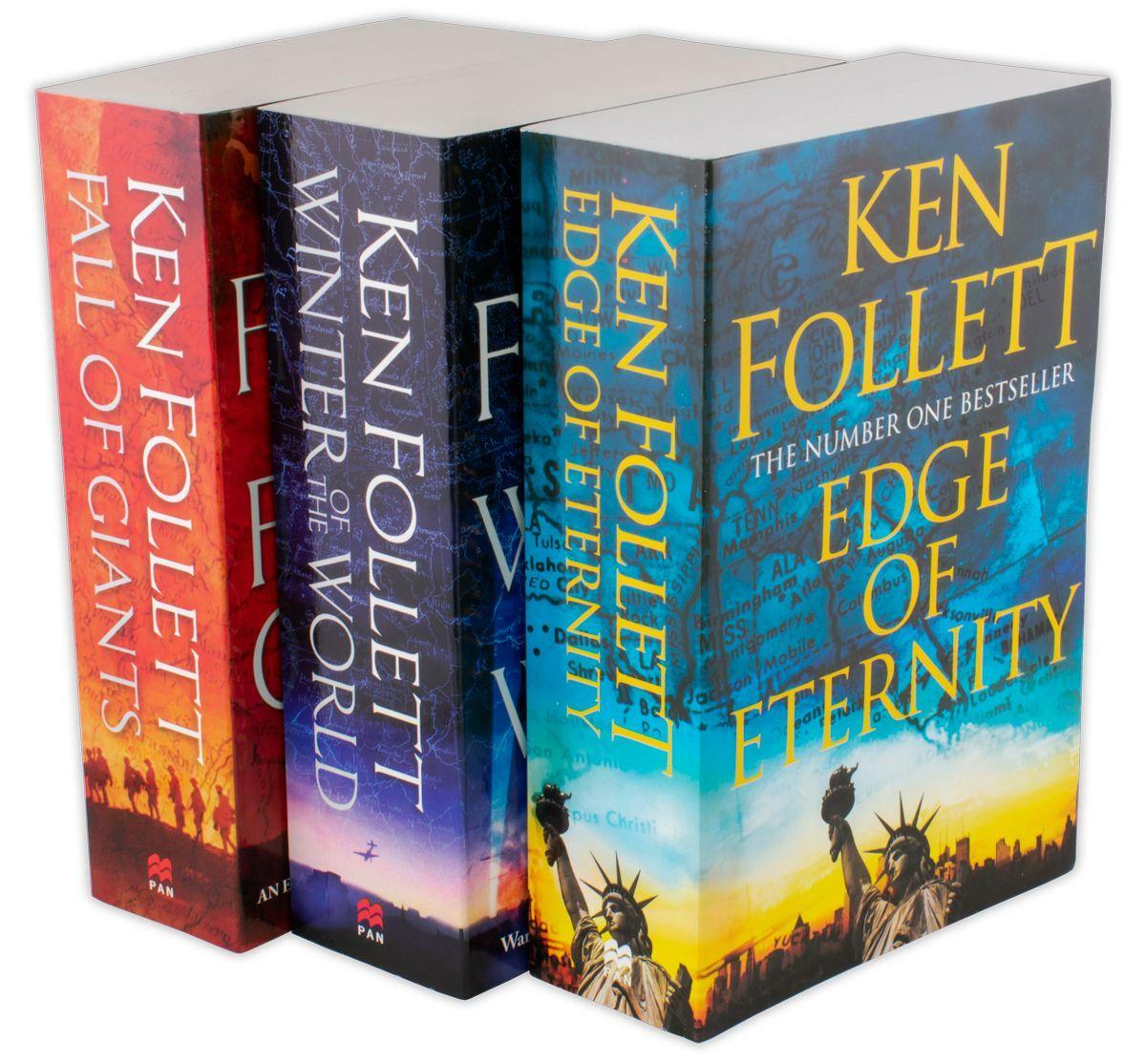 Ken Follett Century Trilogy Series Collection 3 Books Giants, Eternity, World