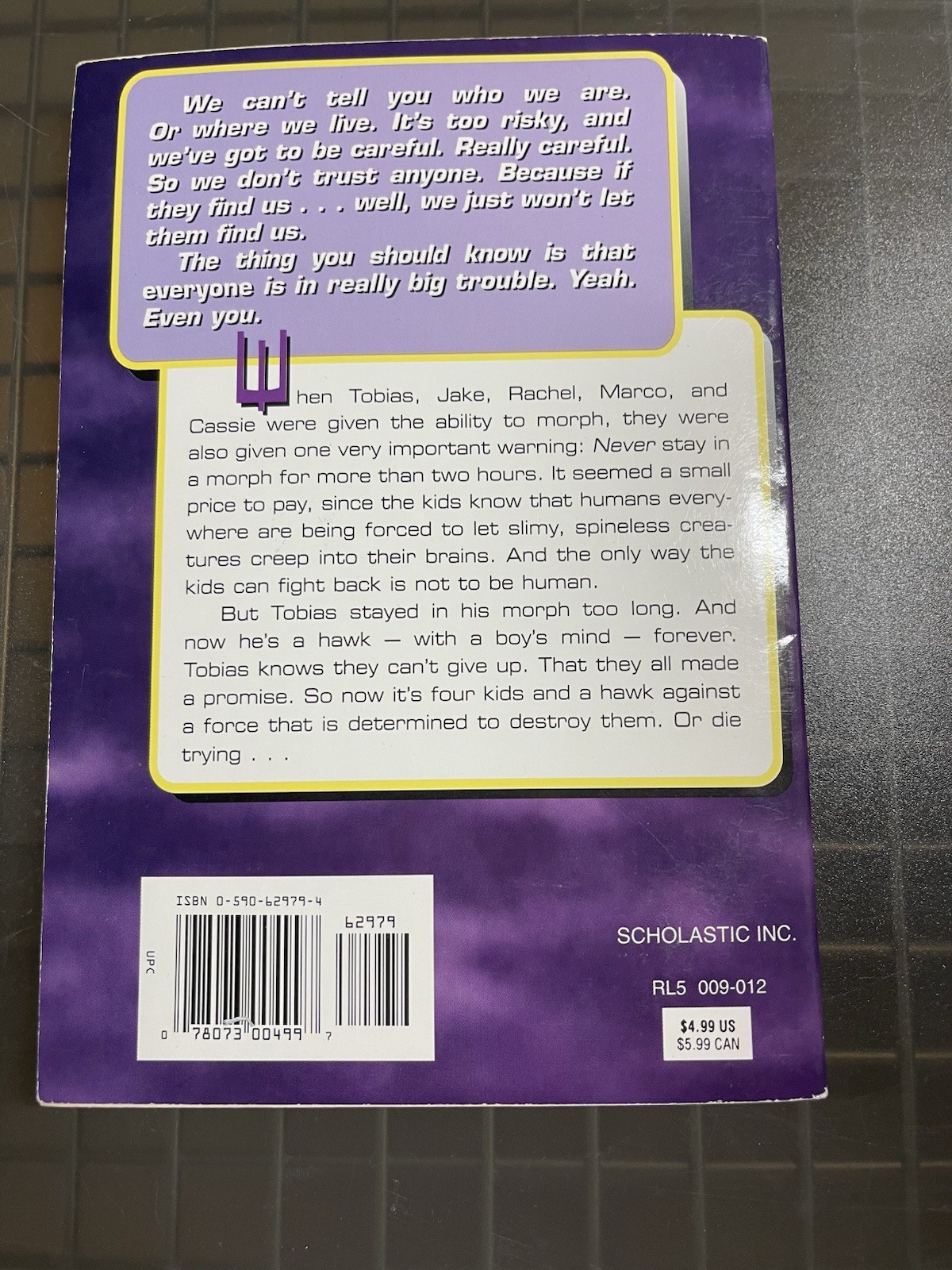 Animorphs Books 1-5 (1,2,3,4,5) Book Lot SET K.A. Applegate 1st Ed. Scholastic