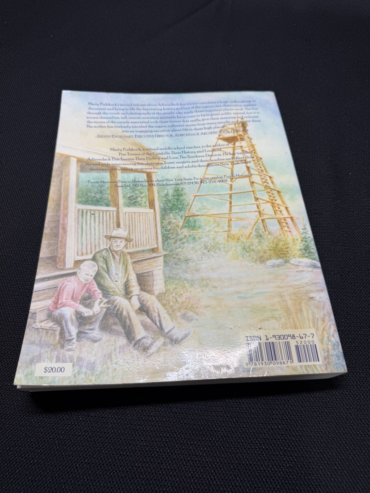 Adirondack Fire Towers by Martin Podskoch, 2005, Signed 1st Edition, Paperback