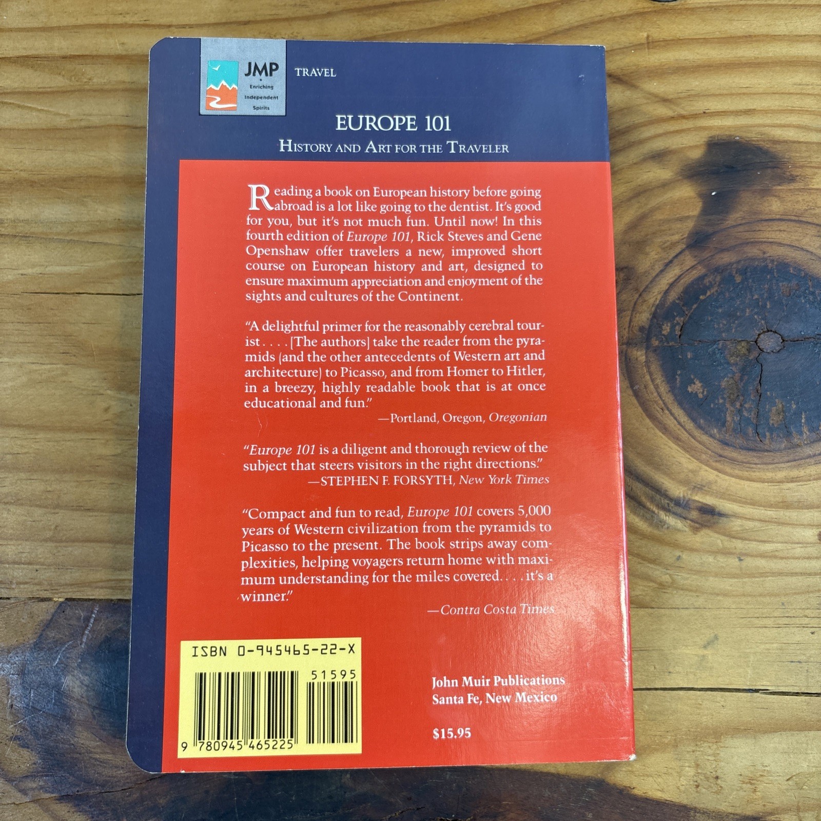 Europe 101 : History, Art and Culture for the Traveler Paperback Rick Steves 4th