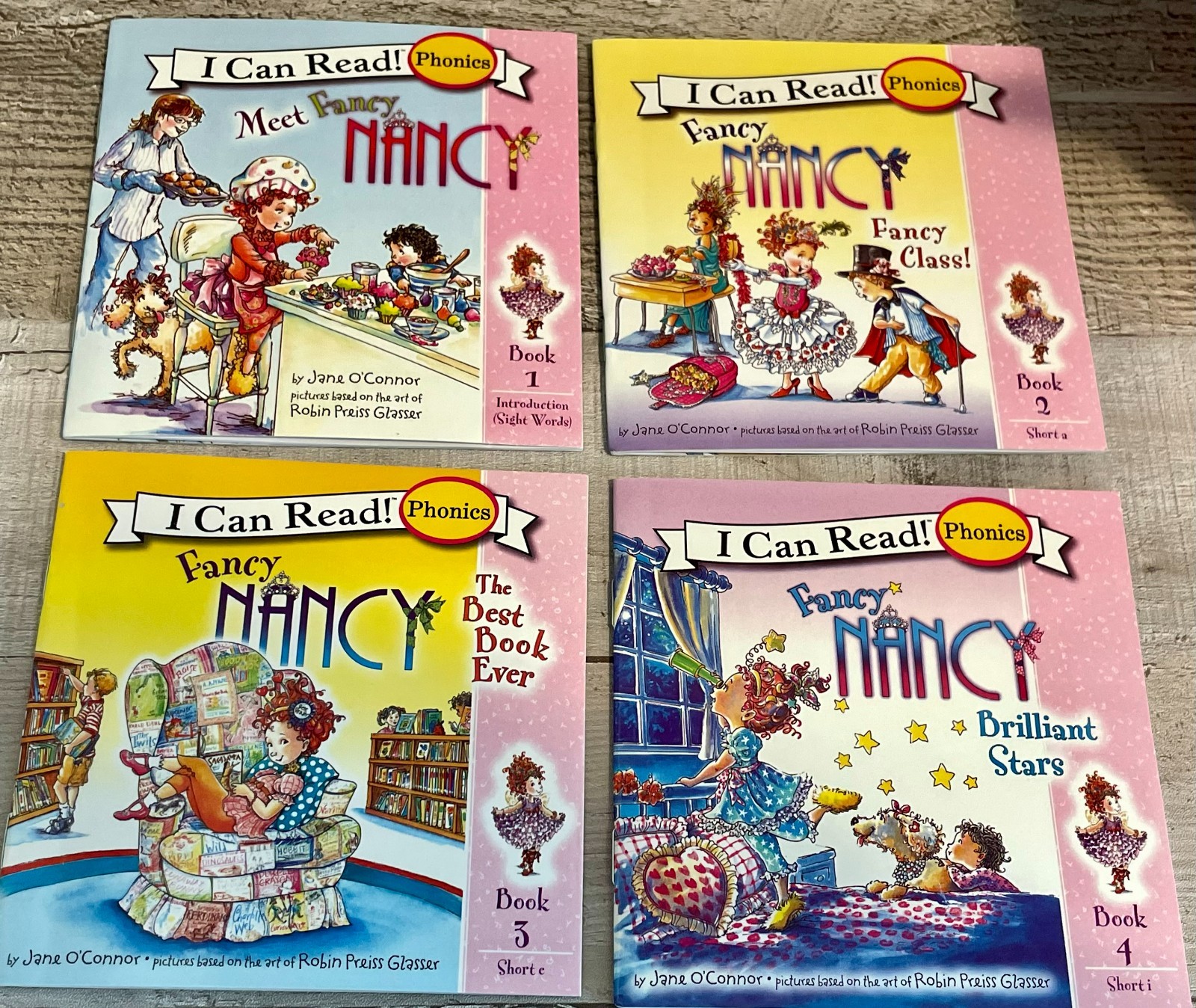 Girls I Can Read Phonics Meet Fancy Nancy 12 Books, Carry Pack & Book Marker