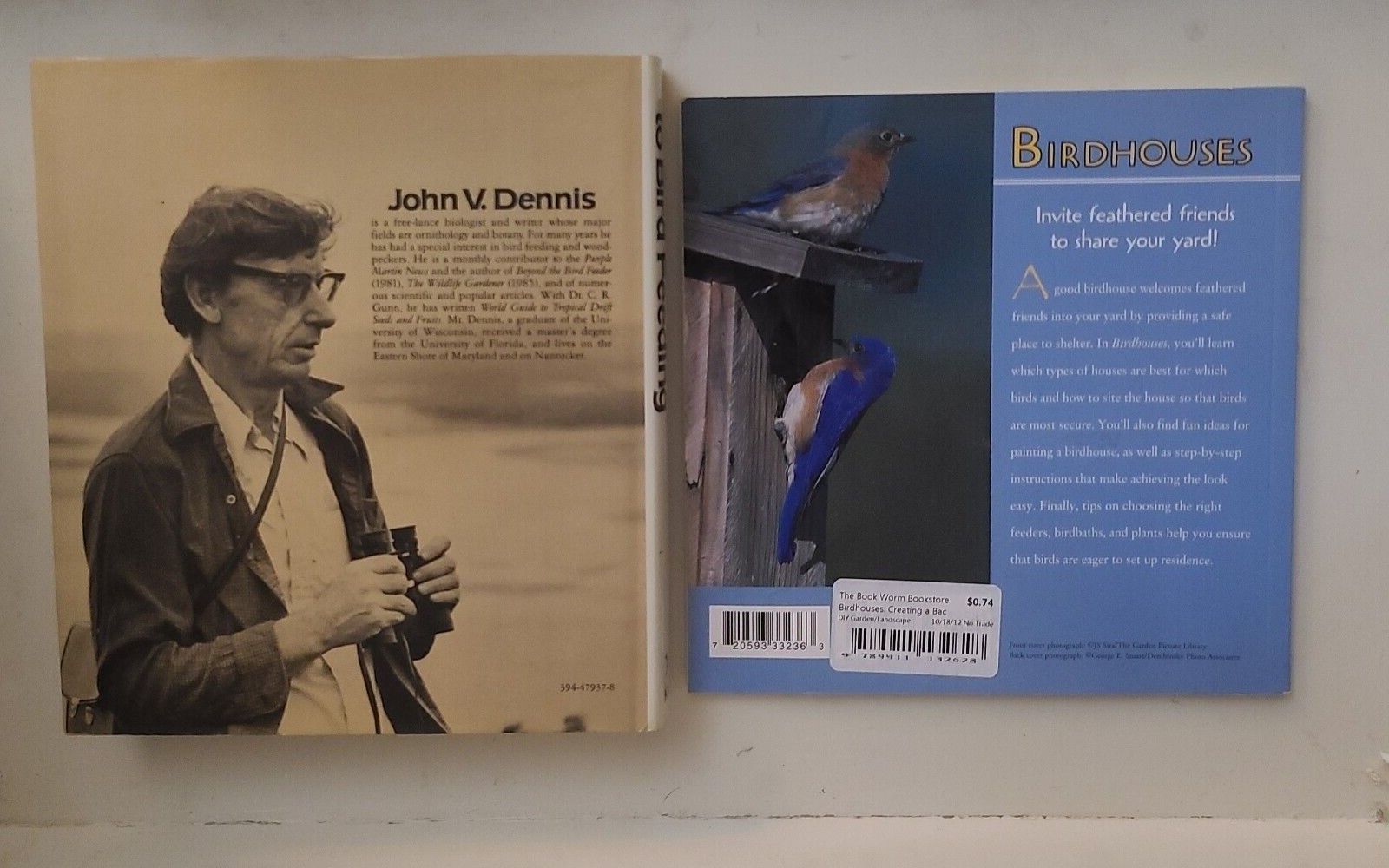 2 Book Lot ~ BIRDHOUSES + COMPLETE GUIDE TO BIRD FEEDING ~ HB/PB – VG