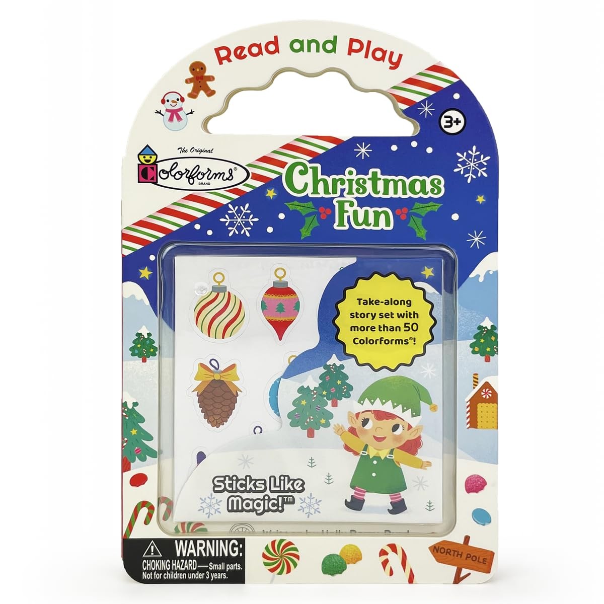 Colorforms Christmas Fun – board book Holly Berry-Byrd