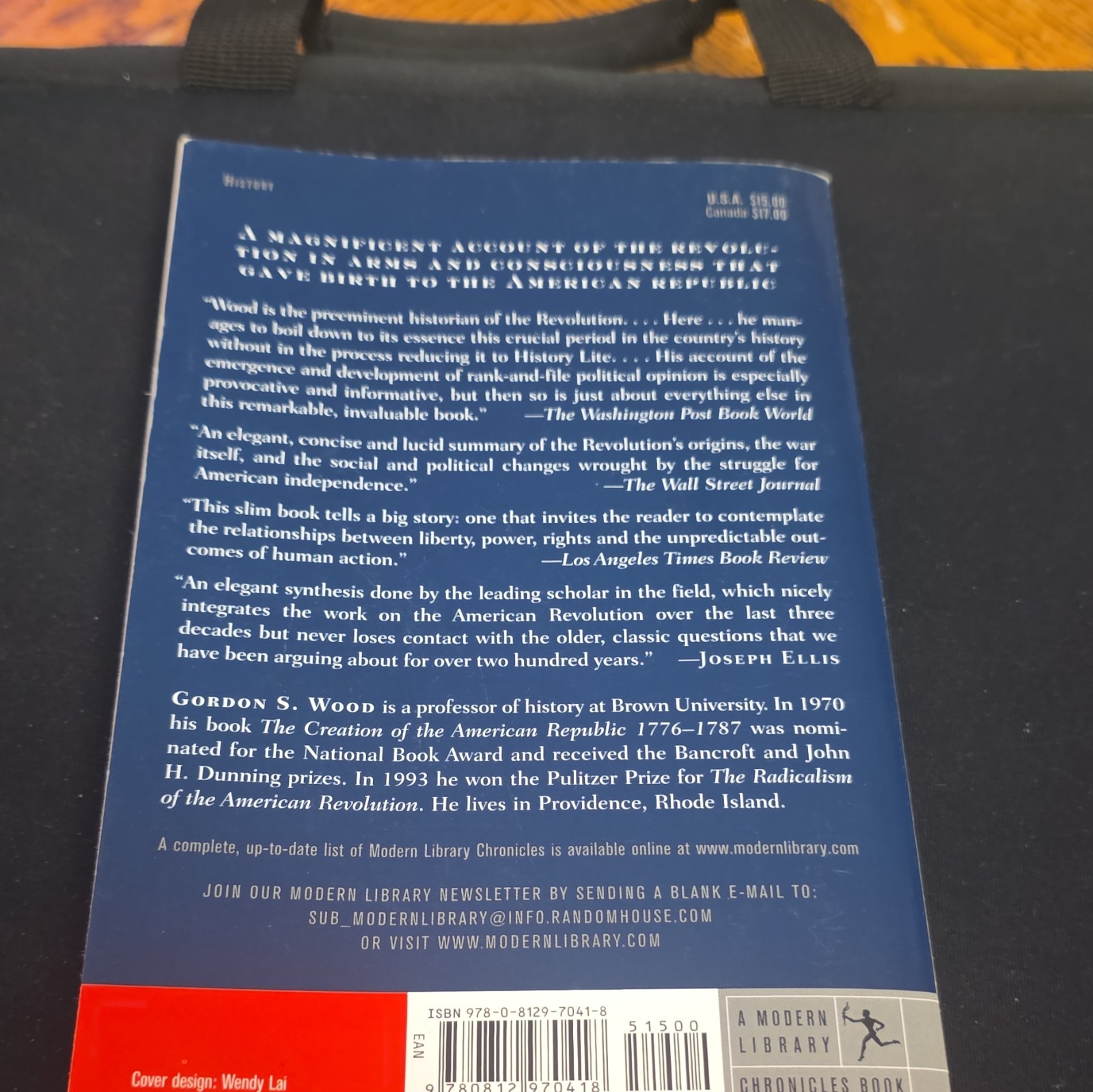 Gordon S. Wood The American Revolution: A History Modern Library 2003 TPB