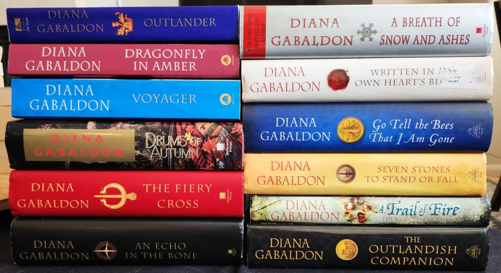 Diana Gabaldon~Lot 12 HC/DJ & TPB~Complete Set Outlander 1-9+2 Add-Ons+Companion