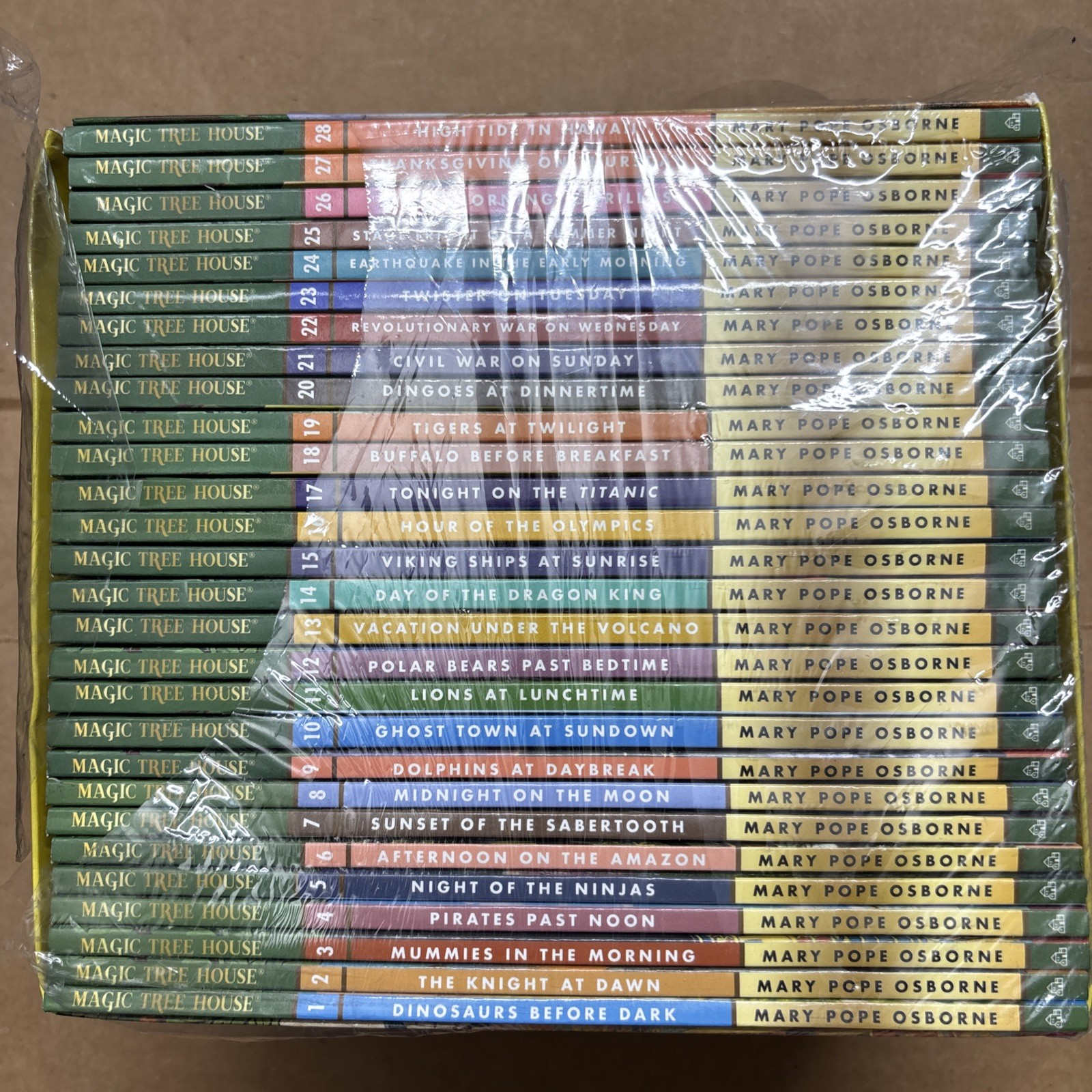 Magic Tree House Books 1-28 Boxed Set by Mary Pope Osborne New Sealed Box