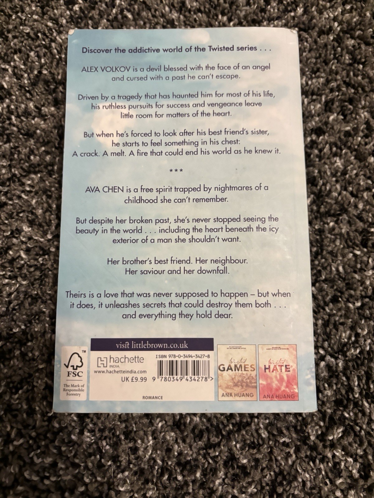 Ana Huang Twisted Series 4-Book Set: Love/Games/Hate/Lies Paperback Romance