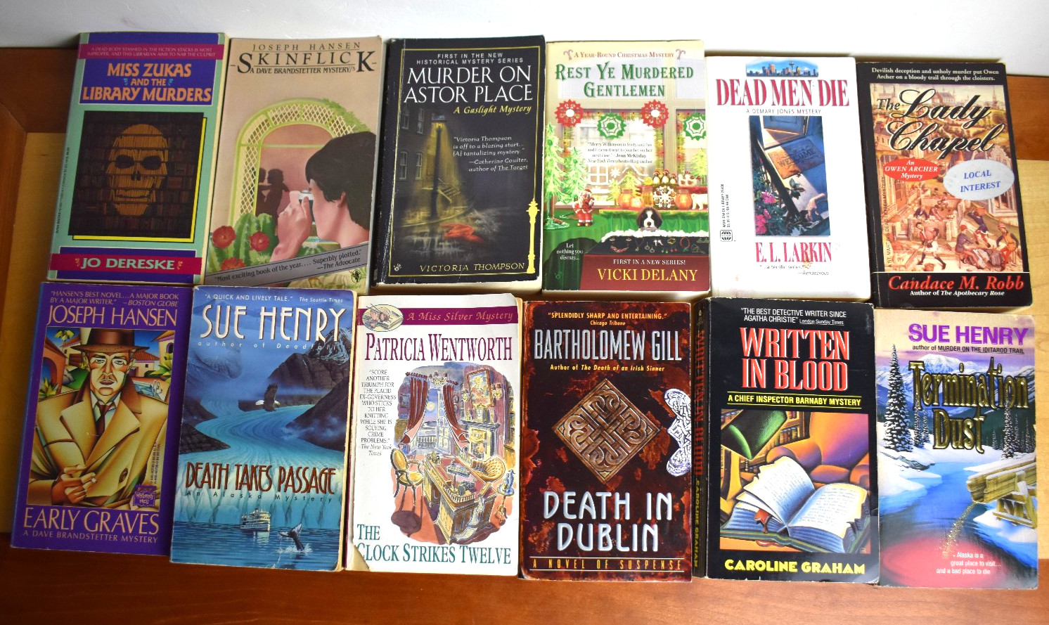 Lot of 12 Cozy Mystery Paperbacks Mixed Authors