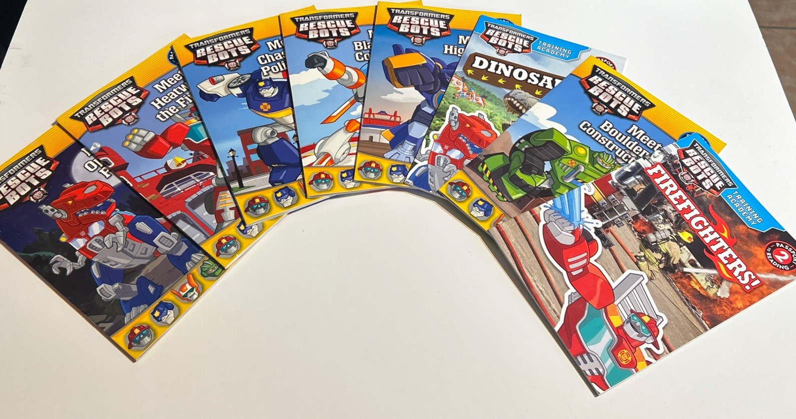 Transformers: Rescue Bots Lot Of 8 Softwrap Books
