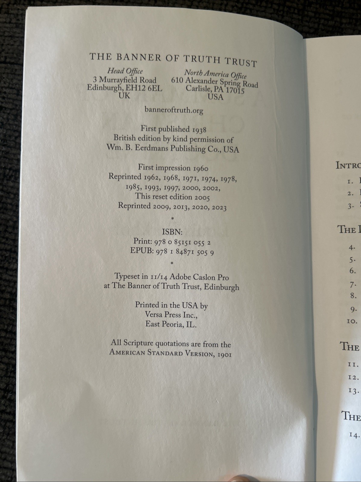 A Summary of Christian Doctrine – Louis Berkhof (Like New)