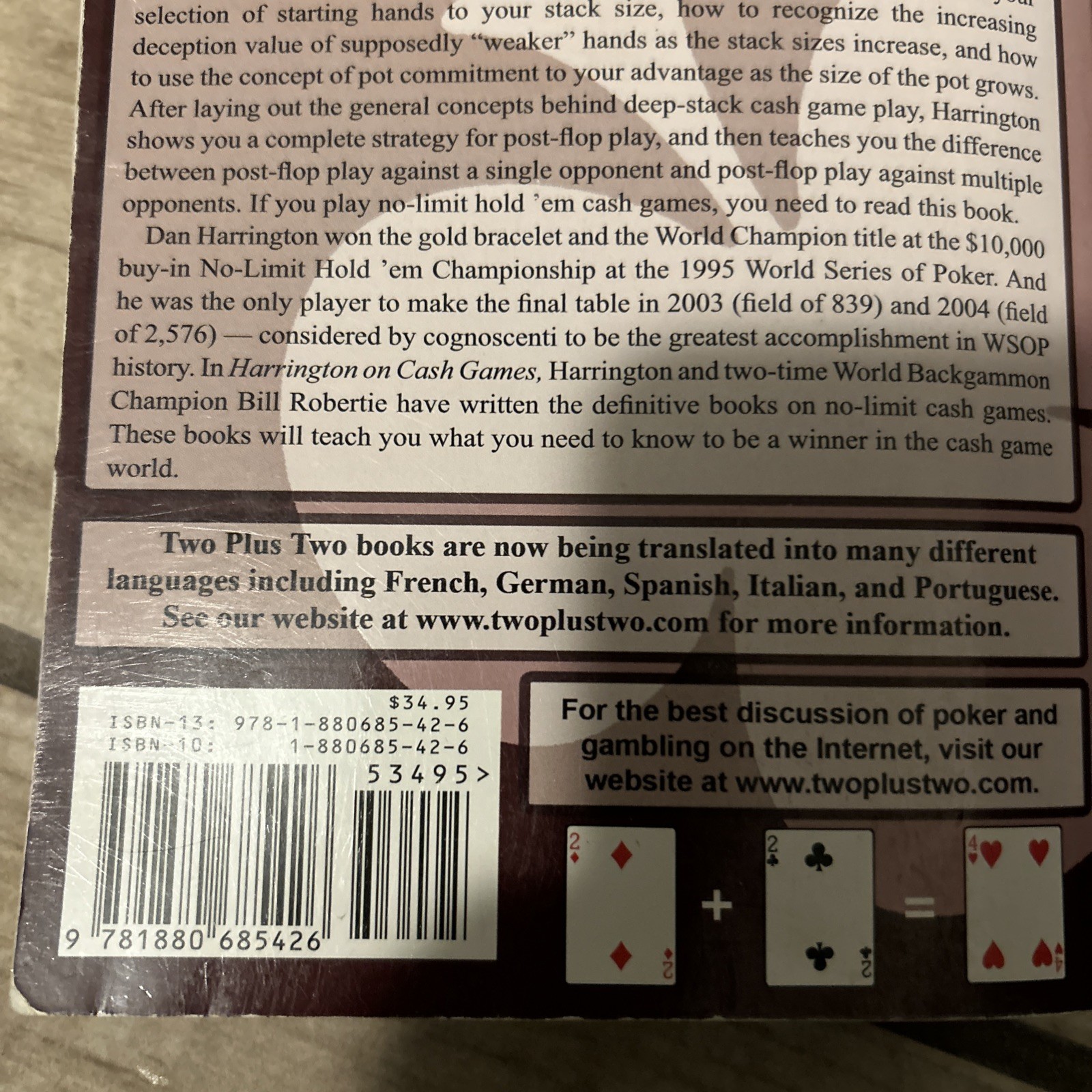 Harrington on Cash Games: How to Win at No-Limit Hold’em Money Games, Vol.
