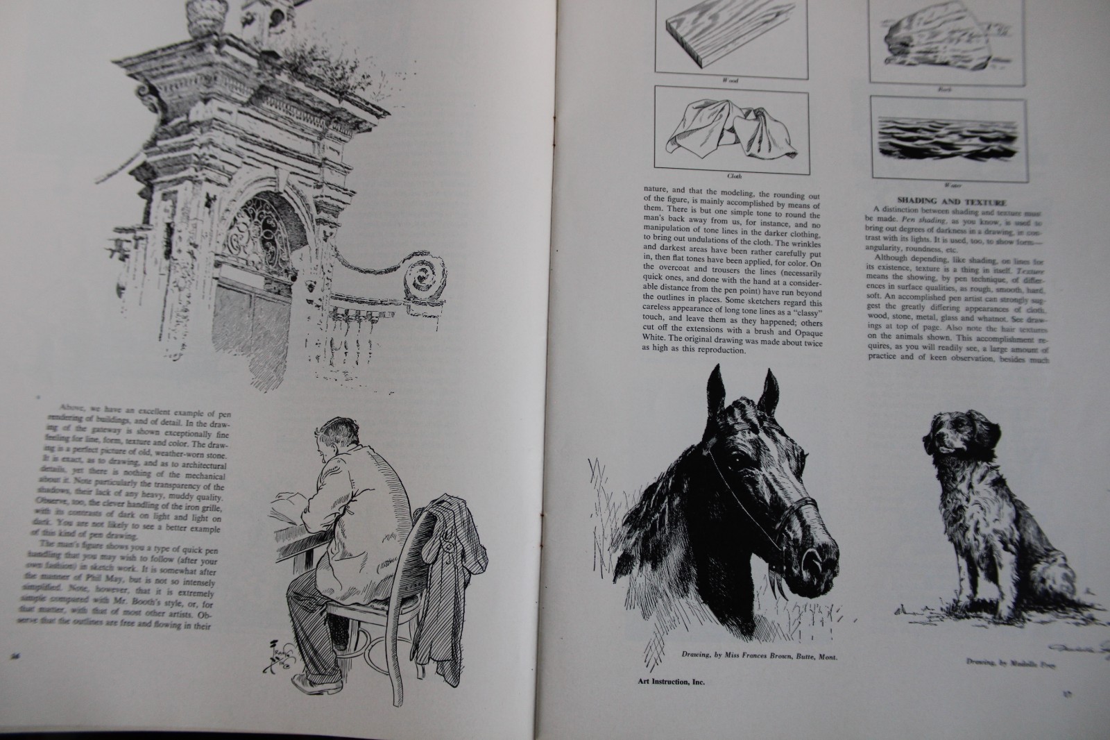 1950s Vintage Art Instruction Inc. Course Books Lot & The Technique of Hy Rubin