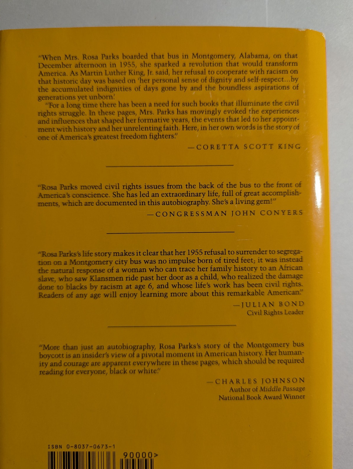 ROSA PARKS & Jim Haskins – MY STORY – HC/DJ, First Edition, First Printing, 1992