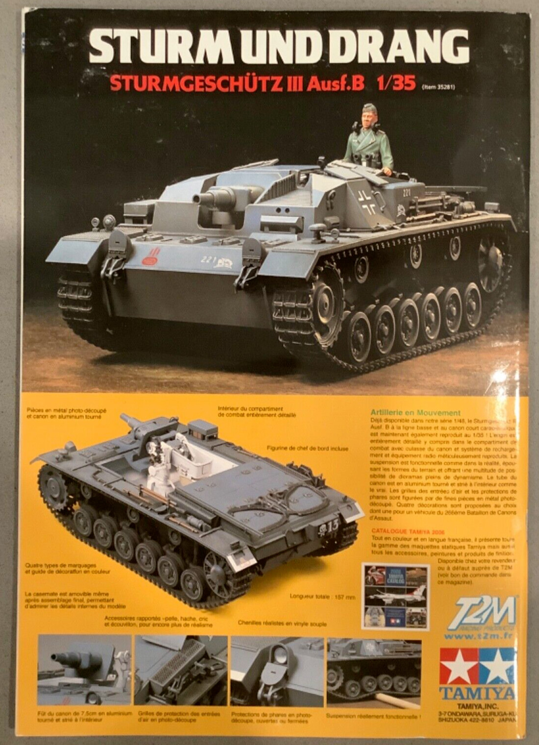 Steel Masters No 74 Diorama Pz IVE 1/35 8.8 cm FlaK 18 AB 41 Semovente 149/40