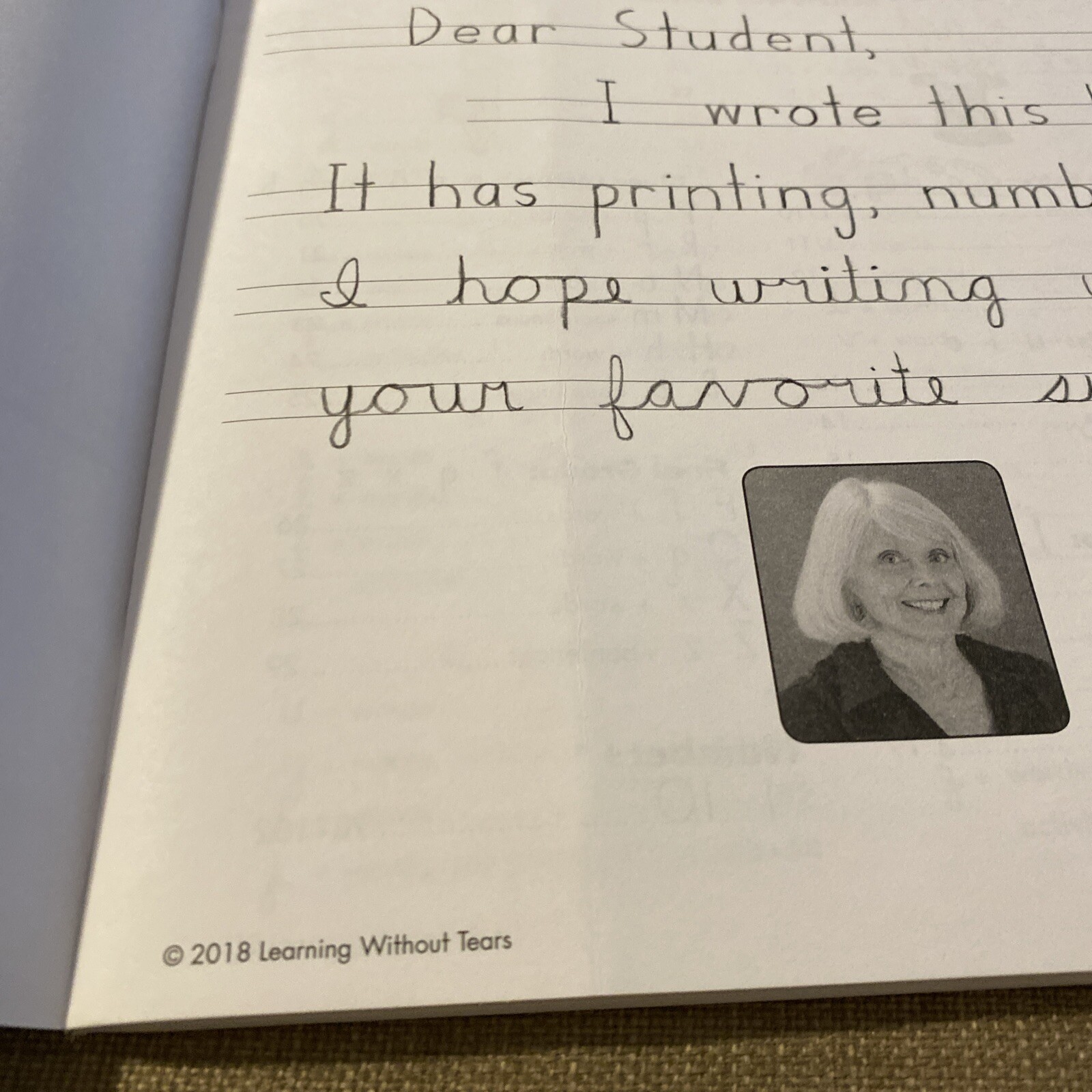 Learning Without Tears – Cursive Kickoff Student Workbook Like New