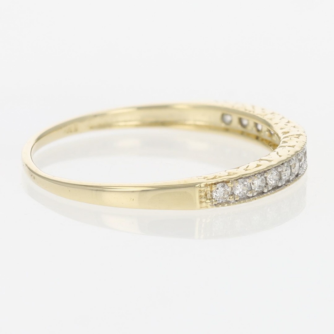 .20ctw Diamond Pavé Milgrain Scroll Wedding Band Ring 14k Yellow Gold Size 9