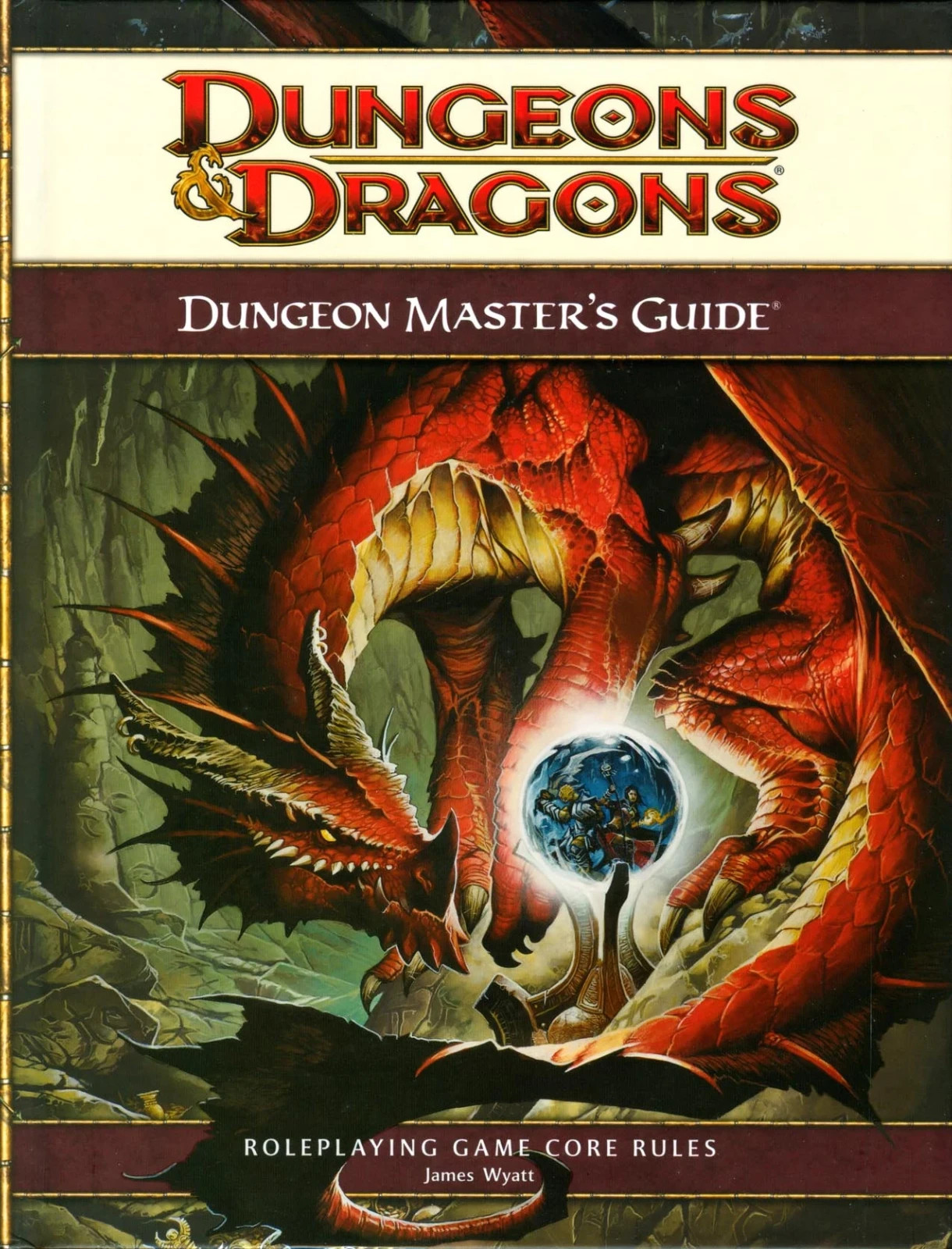 Dungeons and Dragons 4th Edition Core Rulebook Collection D&D 4e w/Slipcase VG-