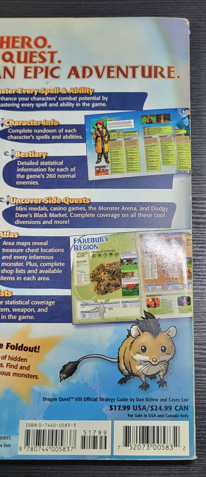 Dragon Quest VIII Journey of the Cursed King Strategy Guide w/ Exclusive Foldout
