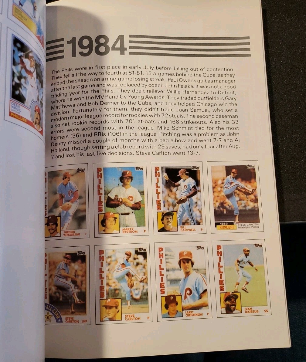 SURF LAUNDRY DETERGENT PHILADELPHIA PHILLIES TOPPS BASEBALL CARD COLLECTOR BOOK