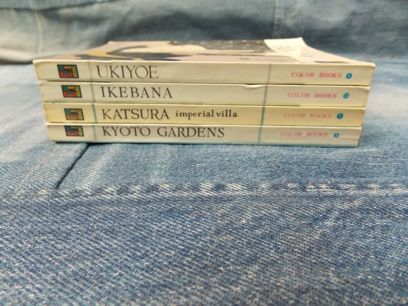 Hoikusha Color Books Ukiyoe Ikebana Katsura Kyoto Gardens Lot x4 Paperbacks