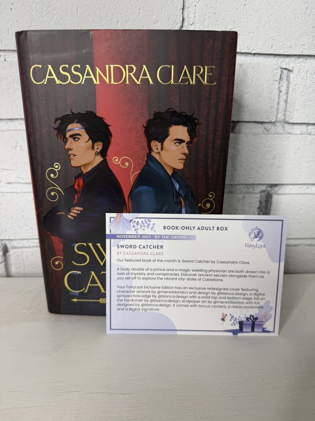 FairyLoot Exclusive Edition Sword Catcher by Cassandra Clare SPRAYED EDGES