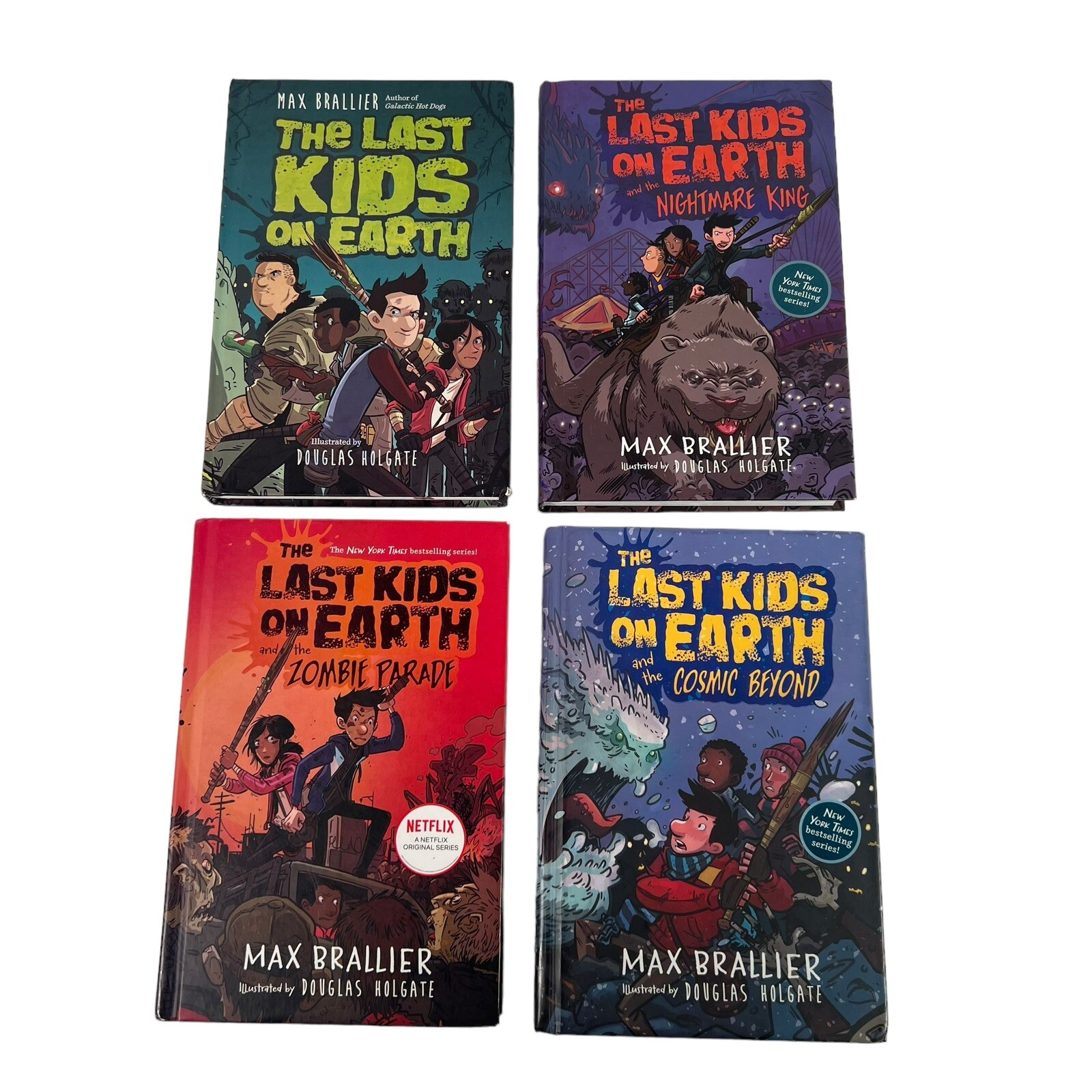 The Last Kids On Earth Books Lot of 4 Different Hardcover Books Max Brallier