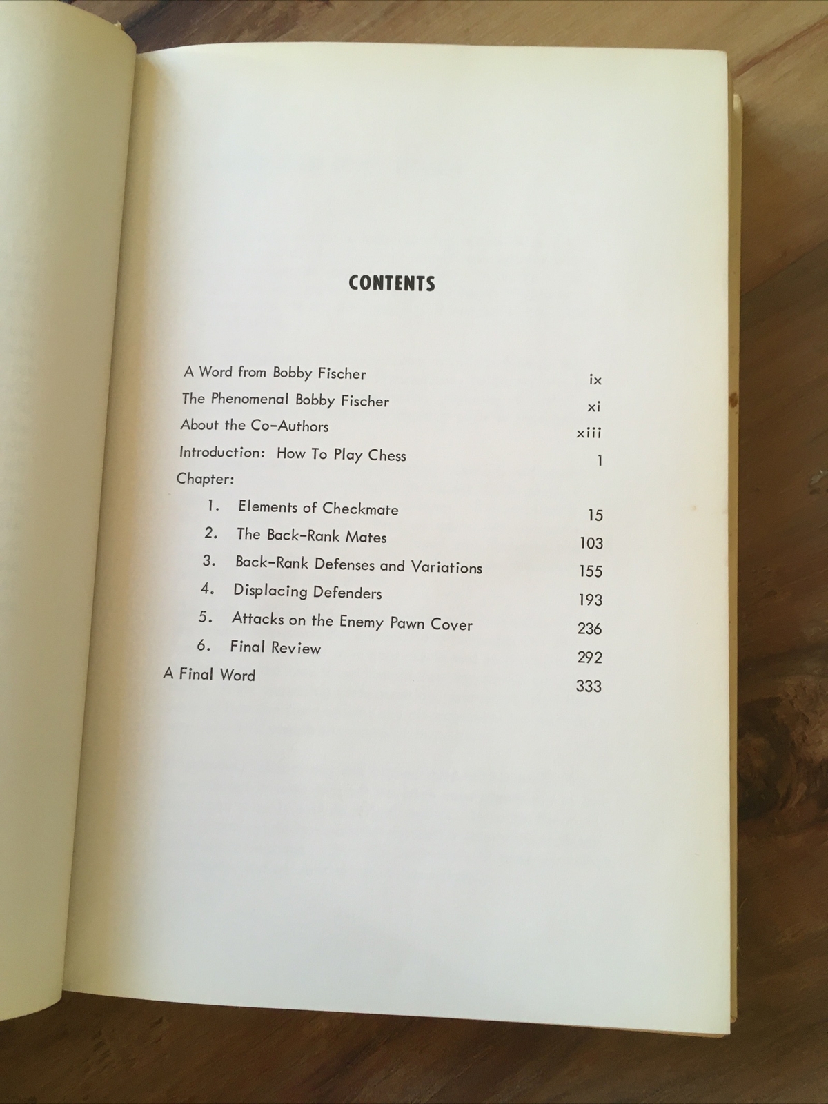 FIRST PRINTING. Bobby Fischer Teaches Chess by Bobby Fischer