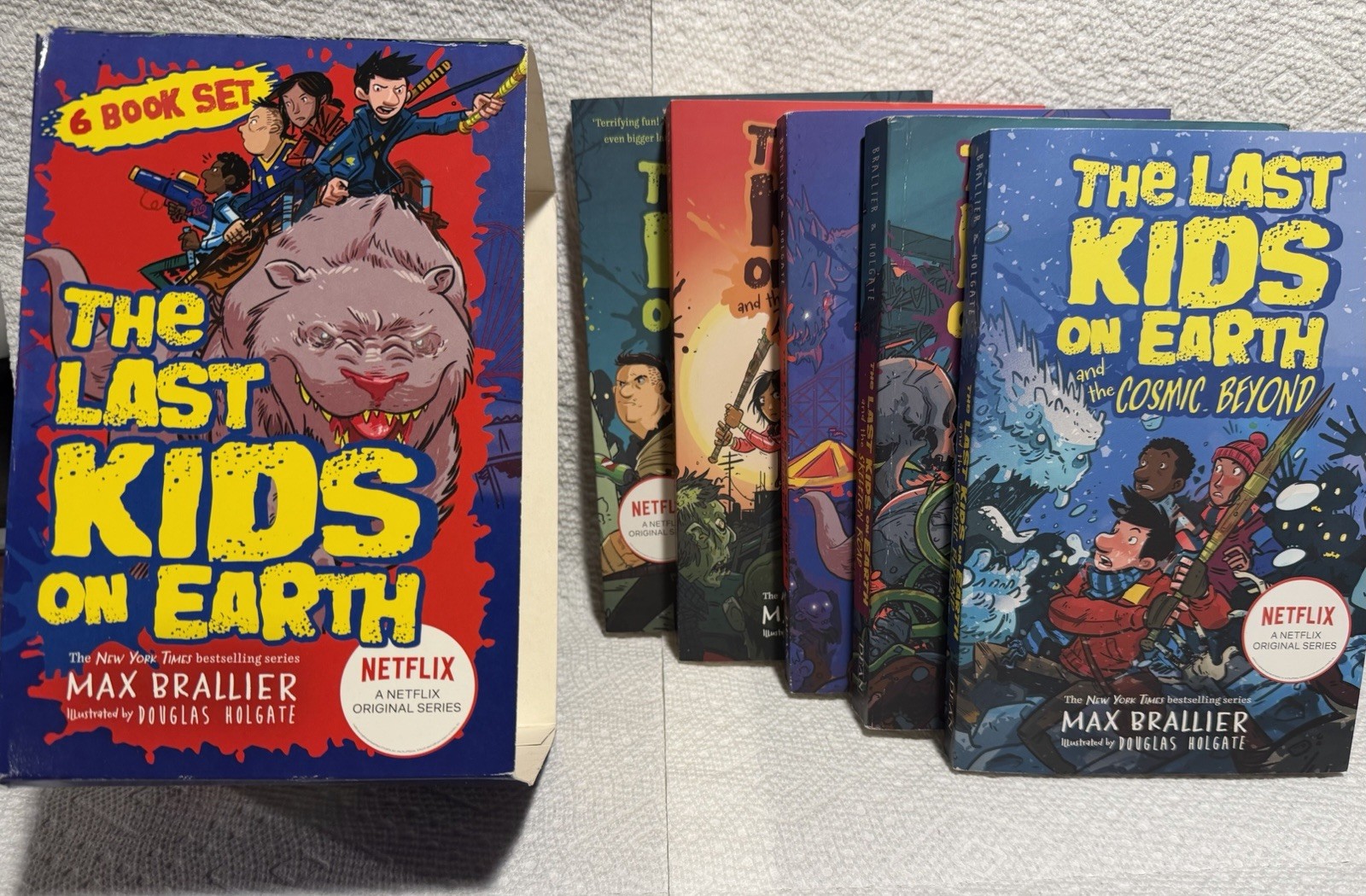 The Last Kids On Earth Books Boxed Set Max Brallier Lot Of 5 (no Midnight Blade)
