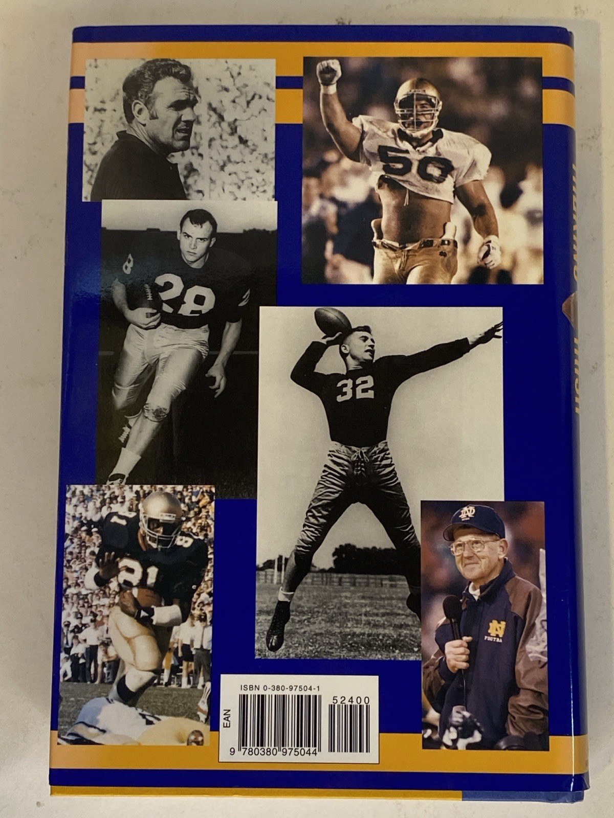 SIGNED by Johnny Lattner! Talking Irish: Notre Dame Football by Steve Delsohn