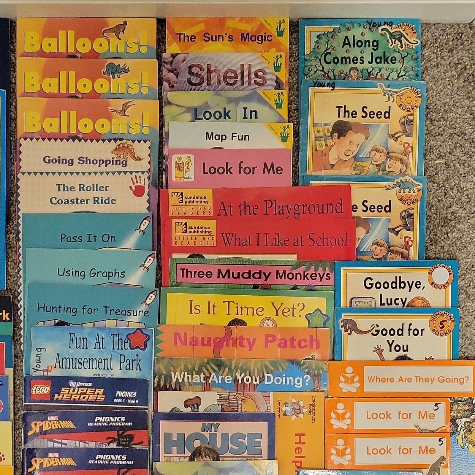 Children’s Early Reader Illustrated Paperback Books Lot of 60 Ages 4-8 Phonics