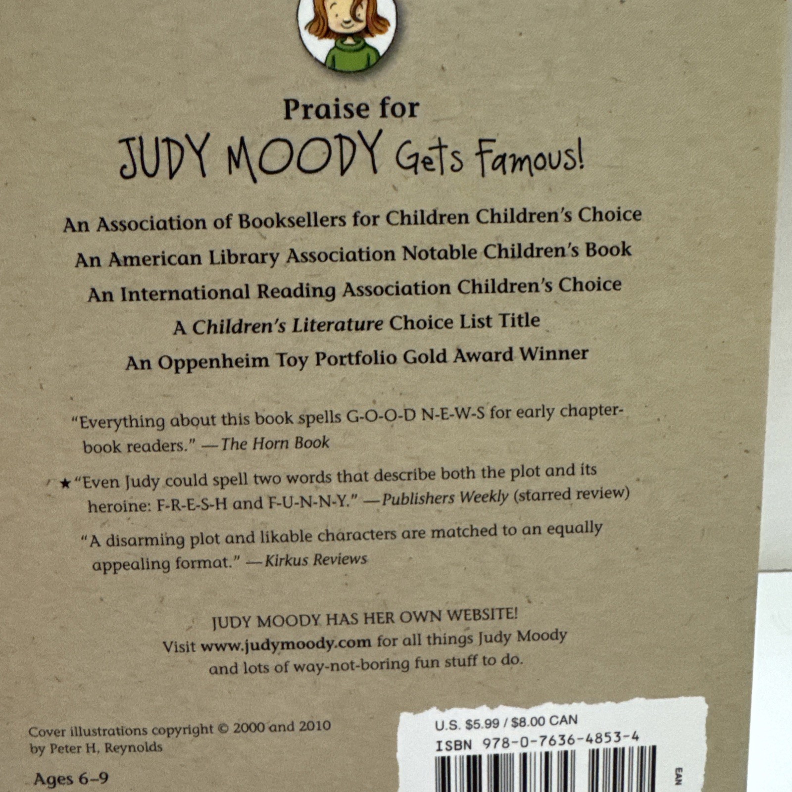 Lot Of 8 Judy Moody Books Megan McDonald 1-4 9-12 Like New Gets Famous In A Mood