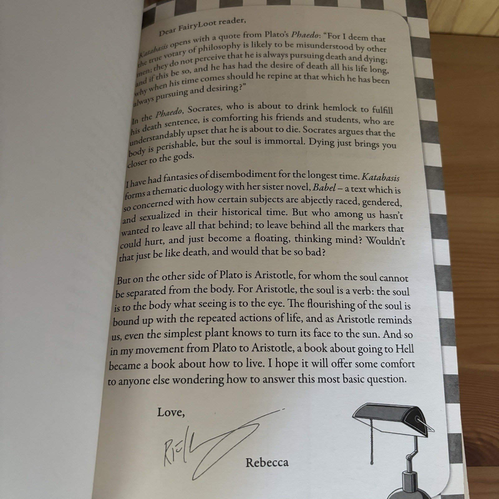 Fairyloot Exclusive Edition Katabasis by R. F. Kuang Hardcover Sprayed Edges