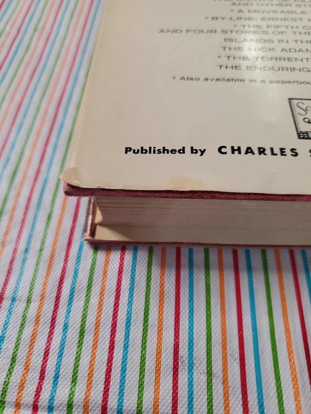 “A Farewell to Arms” by Ernest Hemingway (1969) Scribner – Vintage Hardback