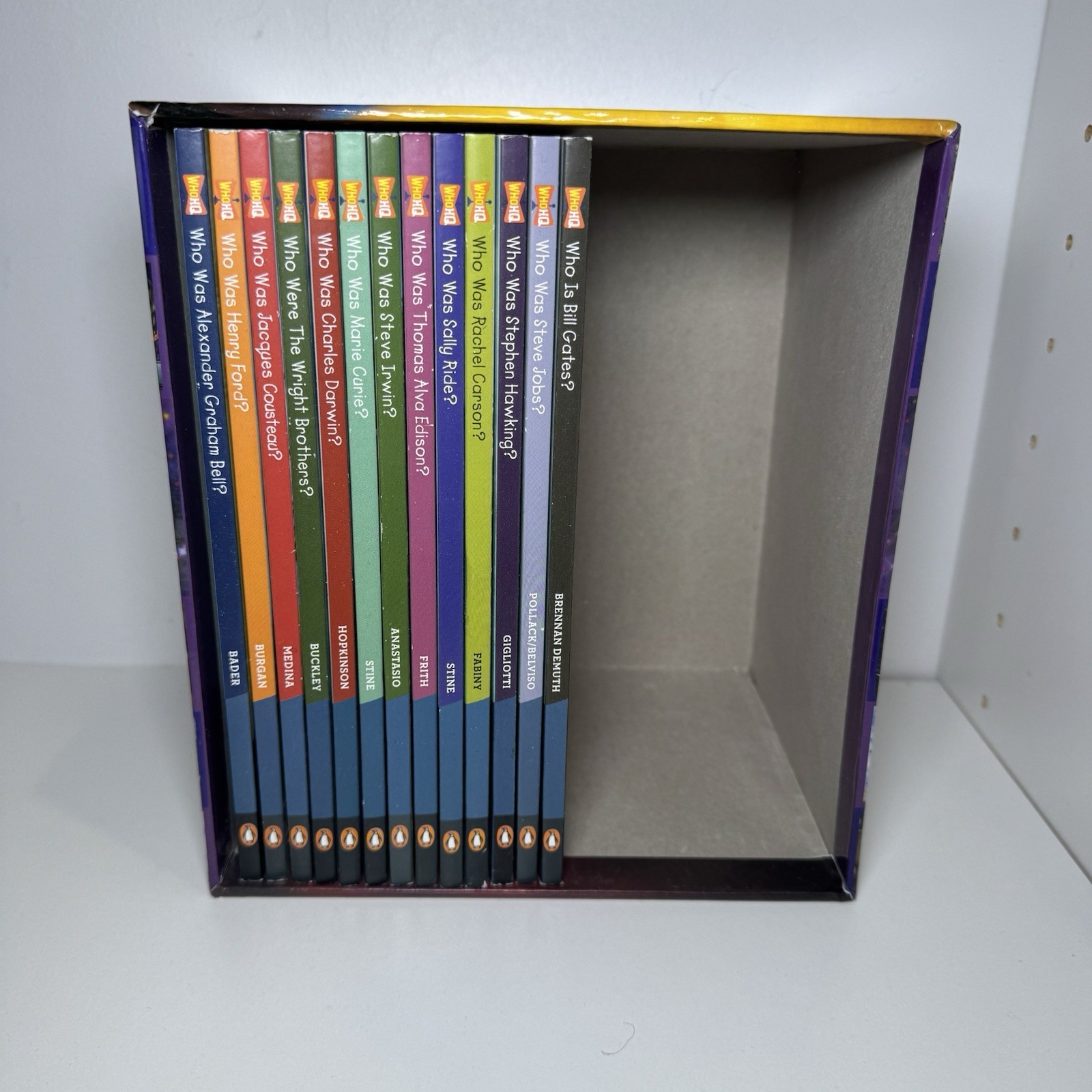 Lot of 13 Books Who Was Science & Technology Who HQ Box Set (Incomplete Set)