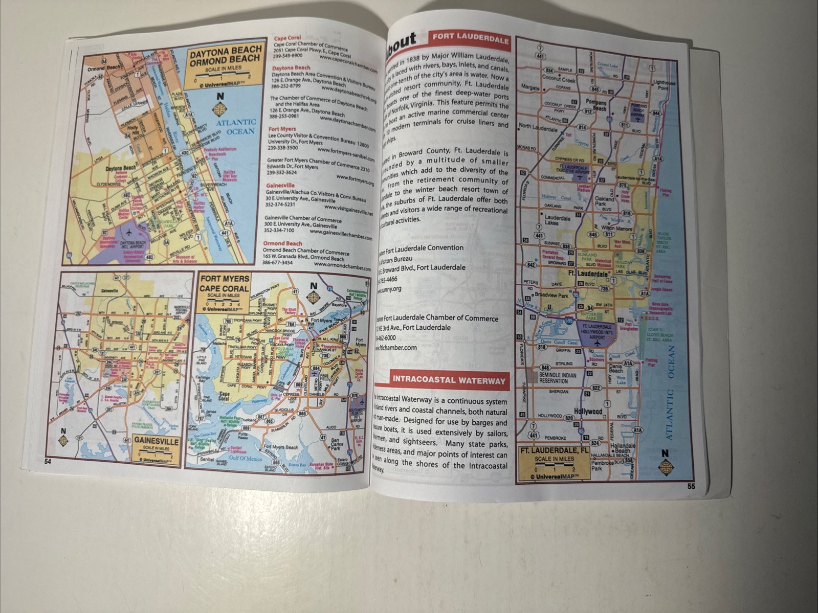 Florida Highway Atlas 2008 Kappa Universal Map Orlando Miami FL Street Guide
